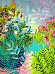 Leuchtende Gartenblüten