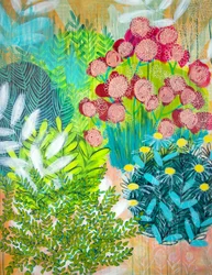 Lebendige Gartenblumen