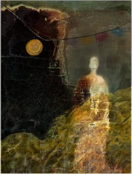 Mysteriöse ätherische Figur