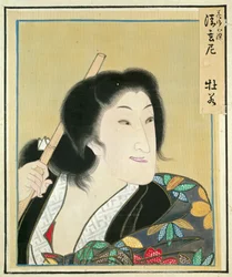Blatt aus dem Album der Schauspielerporträts, ca. 1790-1810