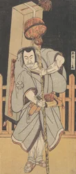 Der erste Nakamura Nakazo als Rokuju-rokubu in der Nacht, 1780