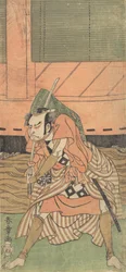 Der erste Nakamura Nakazo als Samurai