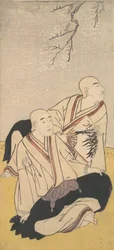 Der dritte Sawamura Sojuro & der zweite Ichikawa Monnosuke als buddhistische Mönche, 1791