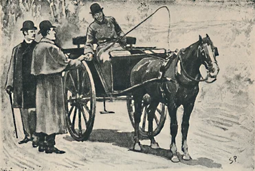 Wir stiegen aus, bezahlten unseren Fahrpreis, 1892