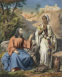 Christus und die Frau von Samaria am Jakobsbrunnen