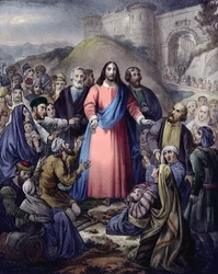 Christus heilt die Menge