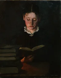 Lesende Frau