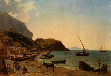 Die große Bucht von Sorrent, 1827-1828