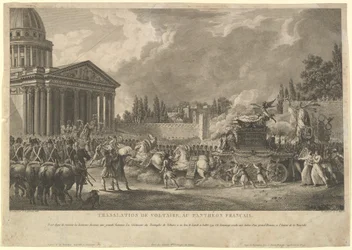 Überführung Voltaires ins französische Pantheon, 1817