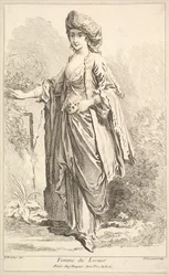 Femme du Levant, aus Recueil de diverses figures étrangères Inventées par F. Bouc..., 18. Jahrhundert