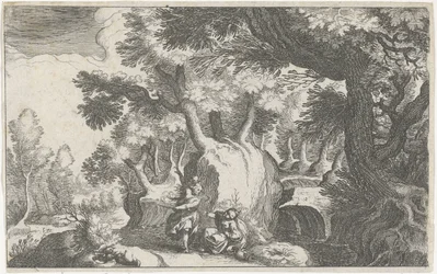 Landschaft mit Hagar und Ismael