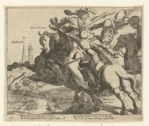 François de la Noue gefangen während der Schlacht bei Ingelmunster, 1580