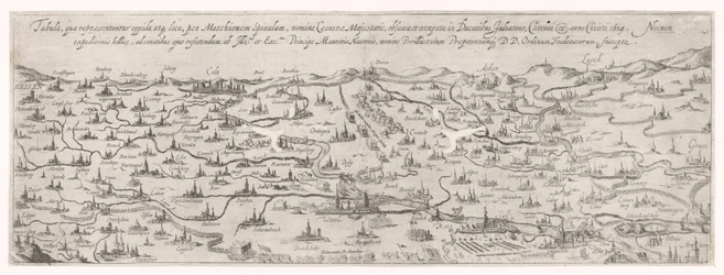 Karte des Herzogtums Jülich, 1614