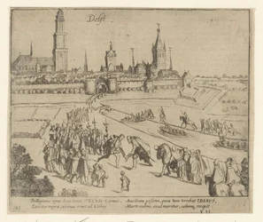 Truchsess wird in Delft empfangen, 1584