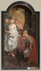 Pfarrkirche (Sint-Walburgakerk). Gemälde, Triptychon. Simon De Pape (?). Erlösung der christlichen Sklaven an die Türken.