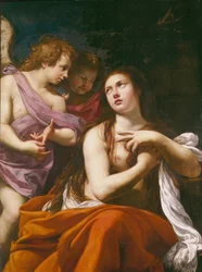 Maria Magdalena und zwei Engel