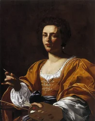 Porträt von Artemisia Gentileschi, 1623-1626