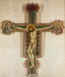 Kruzifix mit der Jungfrau Maria und dem Heiligen Johannes dem Evangelisten