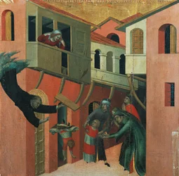 Das Wunder des Babys, das vom Balkon fiel (Detail)