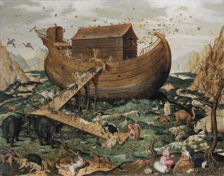 Die Arche Noah auf dem Berg Ararat
