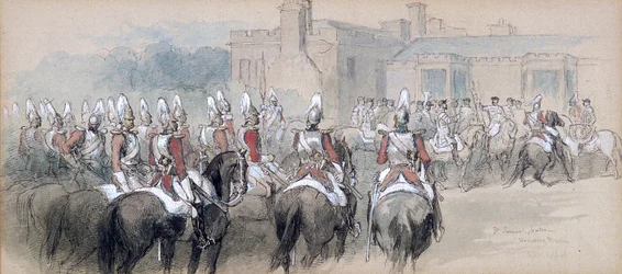 Berittener Eskorte am St. James