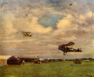 Ein Flugplatz im Jahr 1918