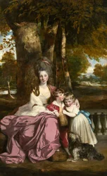 Lady Elizabeth Delmé und ihre Kinder
