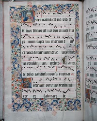 Ms 432 Temporal, verwendet von den Schwestern der Kongregation der Karmelitinnen von Brügge, geschrieben von Schwester Margarita Bruynewe