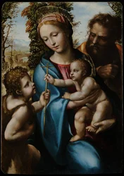 Die Heilige Familie mit Johannes dem Täufer als Junge, 1525-1528