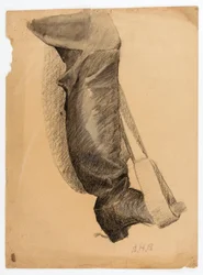 Stiefel, Studie für Reiterstatue