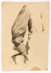 Rechter Arm und Torso, Studie für Reiterstatue