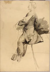 Studie für ein Reitermonument