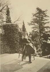 Russischer Autor Leo Tolstoi, Gaspra, Krim, Russland, 1902