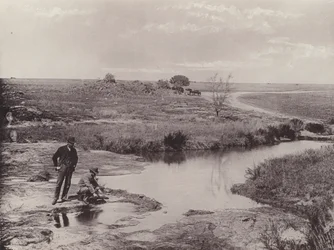 Erz waschen, um Gold zu entdecken