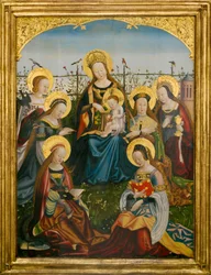 Triptychon der Maria mit Kind und Heiligen (Mittelteil)