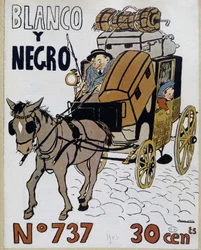 Kalesche - Titelblatt von „Blanco y Negro“, Nr. 737