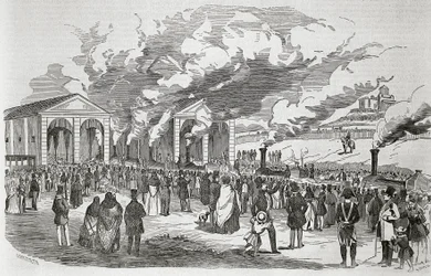 Eröffnung der Eisenbahnlinie Madrid-Aranjuez, 9. Februar