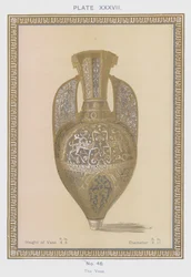 Die Vase (Farblithografie)