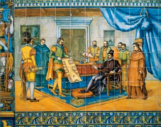 Die Vorstellung der neuen Stadtpläne an König Philipp II. von Spanien