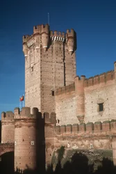 Ansicht der Burg, erbaut um 1453