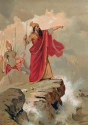 Xerxes tadelt das Meer