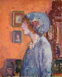 Porträt der Frau des Künstlers, Mollie Kerr, 1911