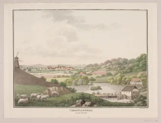 Christiansfeld, von der östlichen Seite