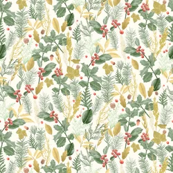 Weihnachtsstechpalmenmuster hell, 2021