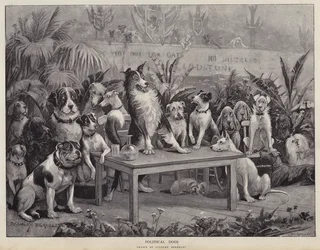 Politische Hunde (Lithografie)