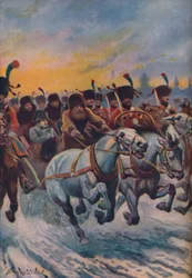 Napoleon beim Rückzug aus Moskau, ca. 1925