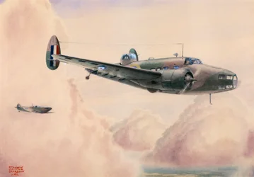 Hudson Light Bomber im Flug