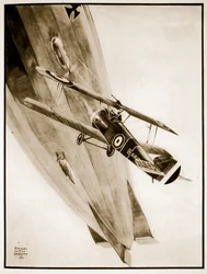 L.T. Culley holt seinen Zeppelin, Illustration aus 