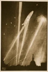 Zeppelin-Angriff auf London, Illustration aus 