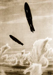 Zepps auf Nordseepatrouille, Illustration aus 